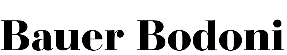 Bauer Bodoni Black BT Font Download Free